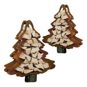 Kerstboom houtopslag, roest design