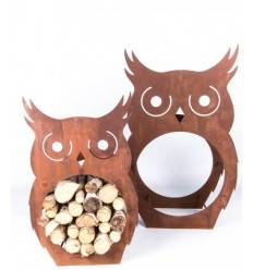 Uil houtopslag, roest design