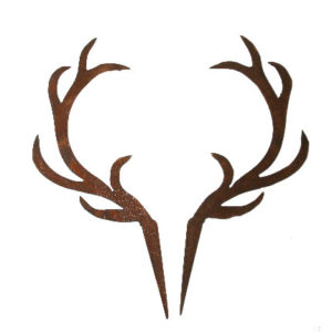 2-delig gewei direct insteken, roest design