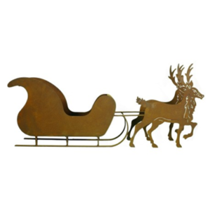 Rendieren met slede, roest design