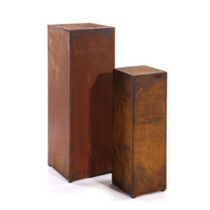 Zuil vierkant, roest design