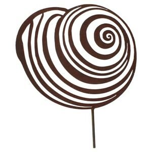 Schelp slakkenhuis op plaat, roest design