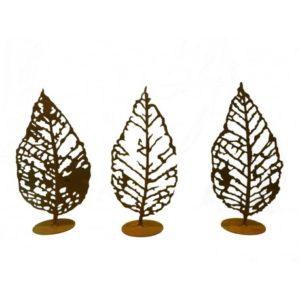 Bladskeletten 60 cm, roest design
