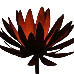 Chrysant 3D tuinsteker, roest design