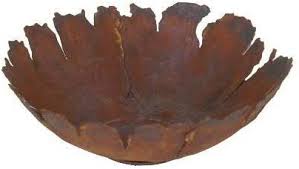 Schaal met scheuren, roest design