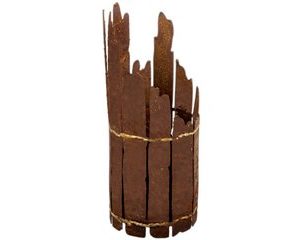 Wilde tuinfakkel om neer te zetten, roest design