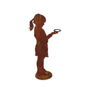 Bloemenkind "Melle", inclusief reageerbuis, roest design