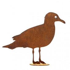Meeuw op plaat, roest design