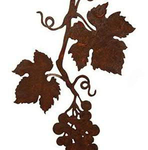 Wijnstok om op te hangen, vlak, roest design
