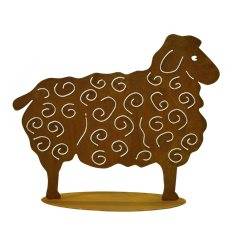 Schaap op plaat, roest design