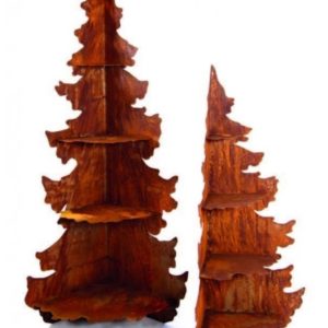 Deko boom voorzien van vier planken, roest design