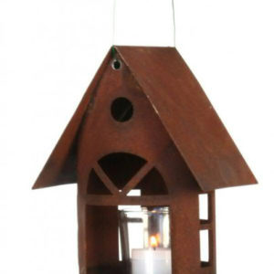 Vogelhuisje met loopbrug, roest design