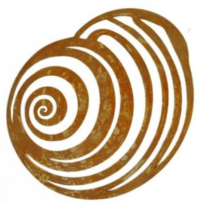 Zeeslak om op te hangen, vlak, roest design