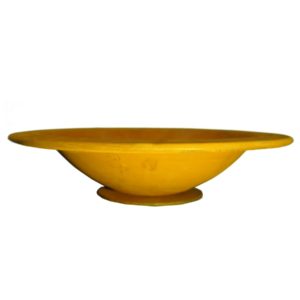 Schaal rond met rand, roest design