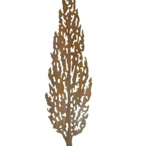 Cipres met uitsparingen, roest design