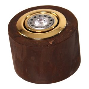 Led-spot voor binnen, metalen behuizing, roest gecoat