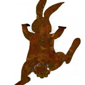 Konijntje klimmend, roest design