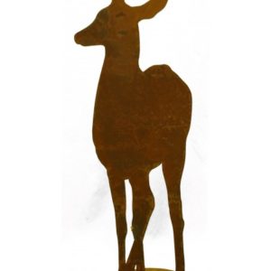 Deko ree op bodemplaat, roest design