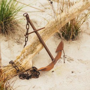 Decoratief anker klein, roest design