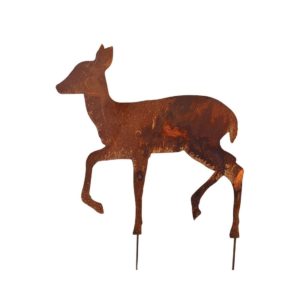 Ree lopend, tuinsteker, roest design