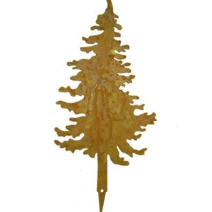 Kerstboom nr 1 - 20 cm hoog, ministeker, roest design