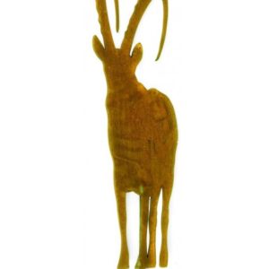 Steenbok voorzien van korte staaf, roest design