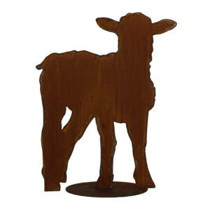 Staand lam, vlak, roest design