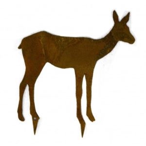 Ree aanzicht zijkant, mini steker, roest design