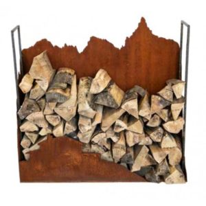 Houtstapelaar motief berghut, roest design