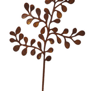 Rondbladige ministeker, brede uitvoering, roest design