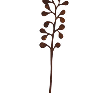 Rondbladige ministeker, smalle uitvoering, roest design