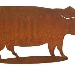 Varken op plaat, roest design